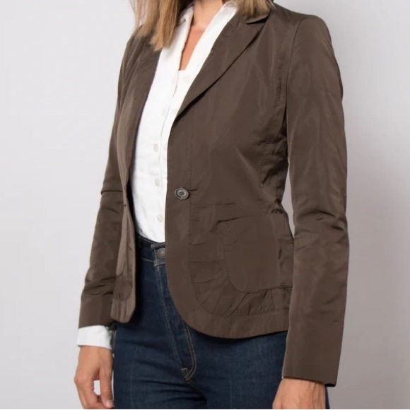 Like New HUGO BOSS Shiny Taffeta Silk Classic Blazer Jacket ❤️ - Picture 8 of 10